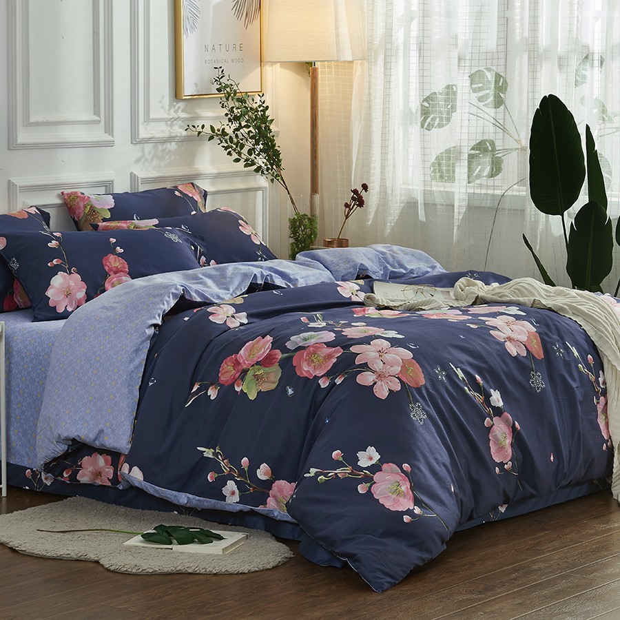 床上用品 純棉四件套 蕾絲工藝 60貢緞長絨棉系列 凱芙琳