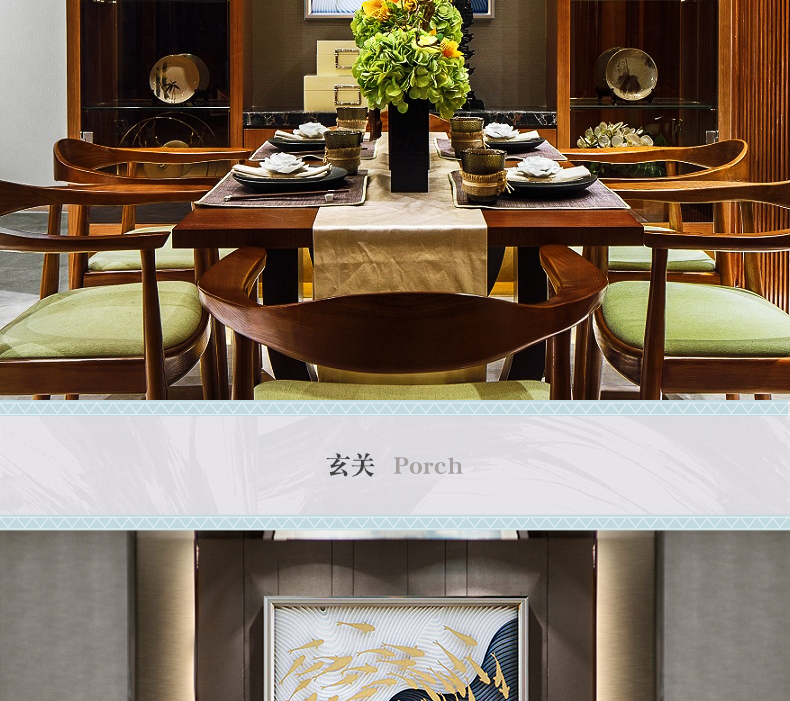 輕奢玄關(guān)裝飾畫 實物畫 餐廳壁畫 客廳組合掛畫 墻畫 遨游