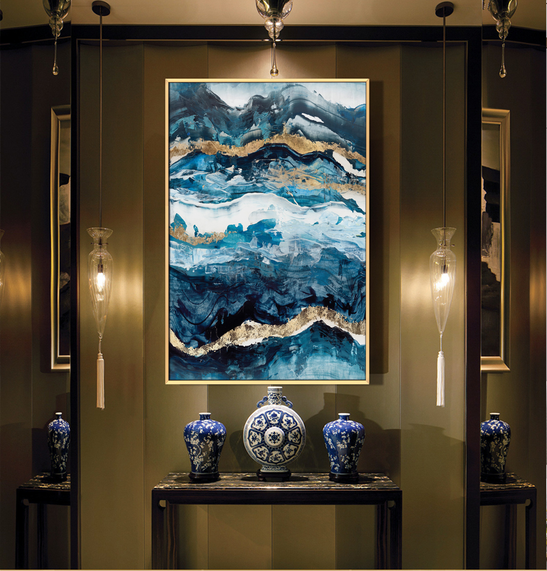 現(xiàn)代簡(jiǎn)約客廳裝飾畫 臥室餐廳掛畫 書房畫晶瓷畫 單拼